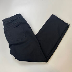 Women's DL1961 Black Mara Straight Mid-Rise Jeans 31 Mid Rise Instasculpt Ankle